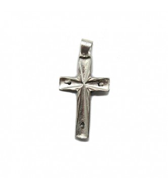 PE001340 Genuine sterling silver pendant solid hallmarked 925 Cross 